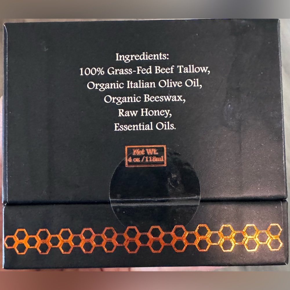 Terra Lotus Tallow Honey Balm Vanilla 4 oz Made in USA Organic - Picture 3 of 6